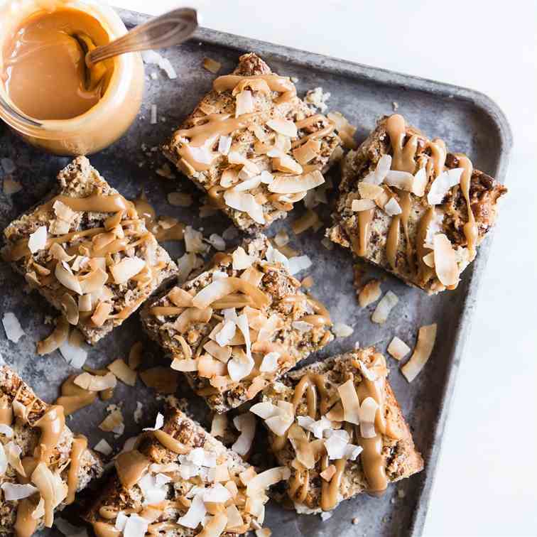 Coconut Caramel Pecan Bars