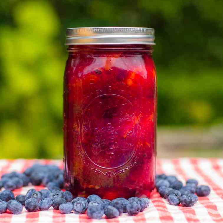 Peach Blueberry Pie Filling