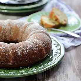 Rum flavored fruit and nut cake