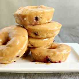 Baked Peanut Butter and Jelly Doughnuts