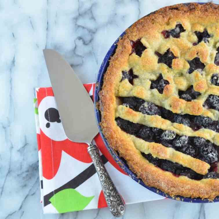 Fourth of July Blackberry Pie