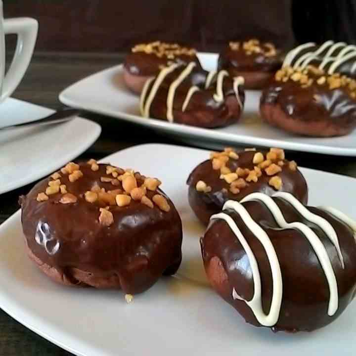 Baked Chocolate Donuts.
