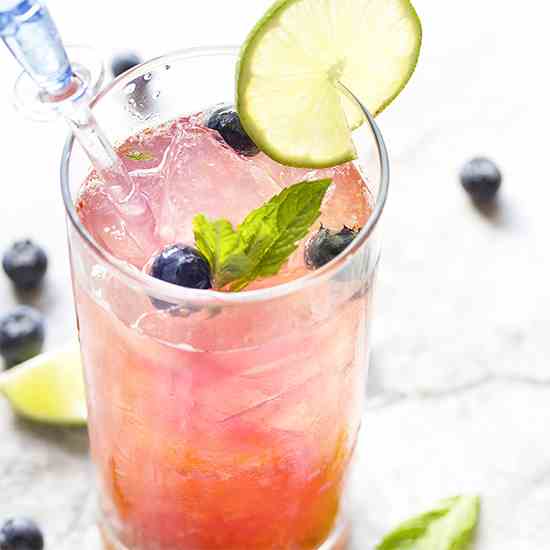 Fresh Blueberry Mojito