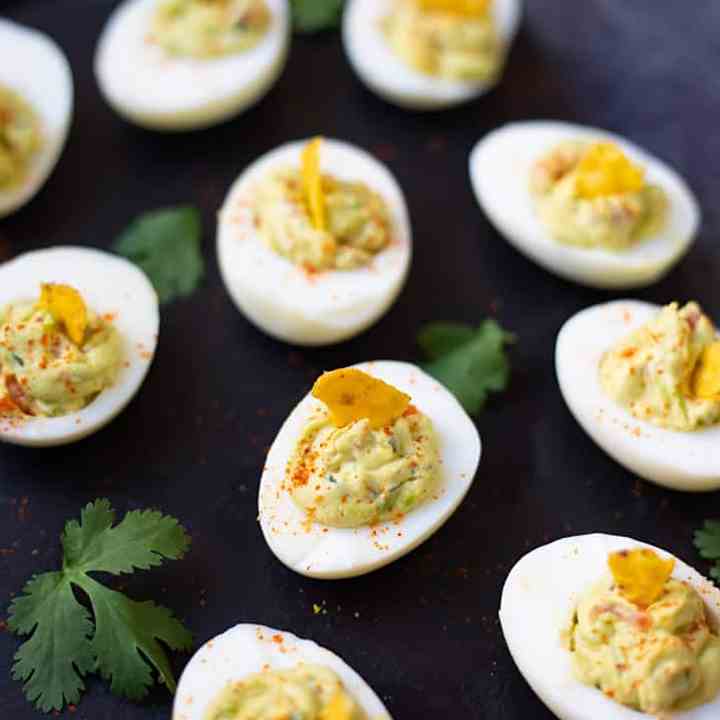 Guacamole Deviled Eggs