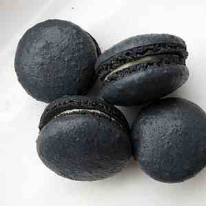 Black Sesame Macarons