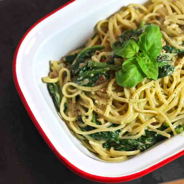 Spinach Walnut Linguini 