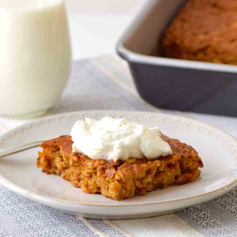 Healthy Baked Pumpkin Oatmeal