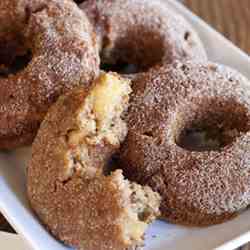 Baked Apple Cinnamon Sugar Donuts