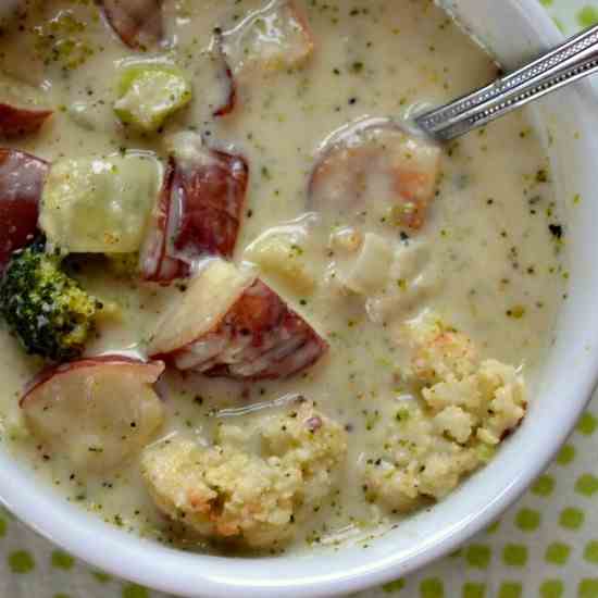 Broccoli Cauliflower Soup