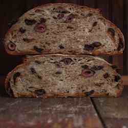 rye olive sourdough bread
