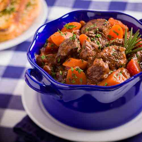 Beef and Vegetable Stew with Rosemary