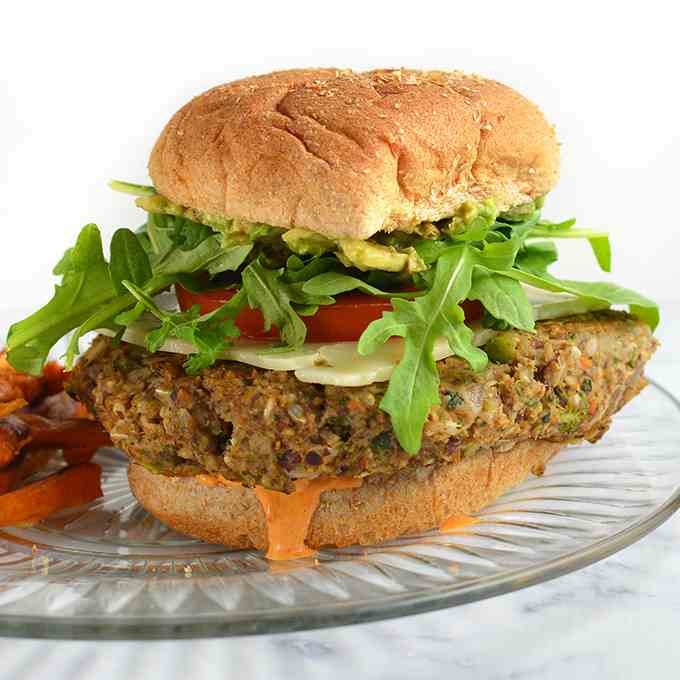 Homemade Vegan Veggie Burgers