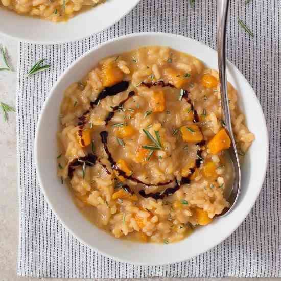 Herbed Pumpkin Risotto with Aged Balsamic