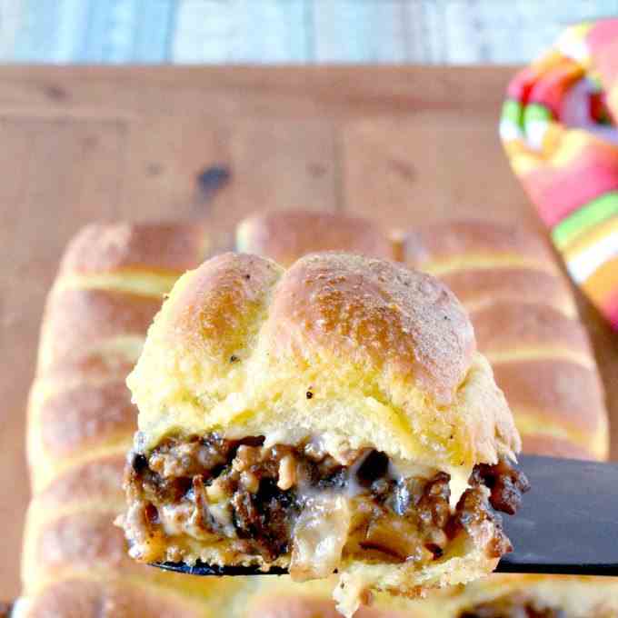 Philly Cheese Steak Sloppy Joe Sliders