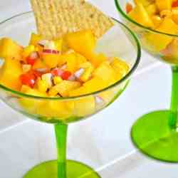 Peach, Mango and Corn Salsa