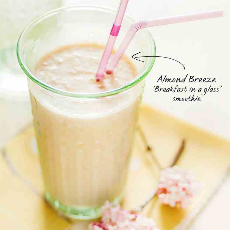 Breakfast in a glass smoothie