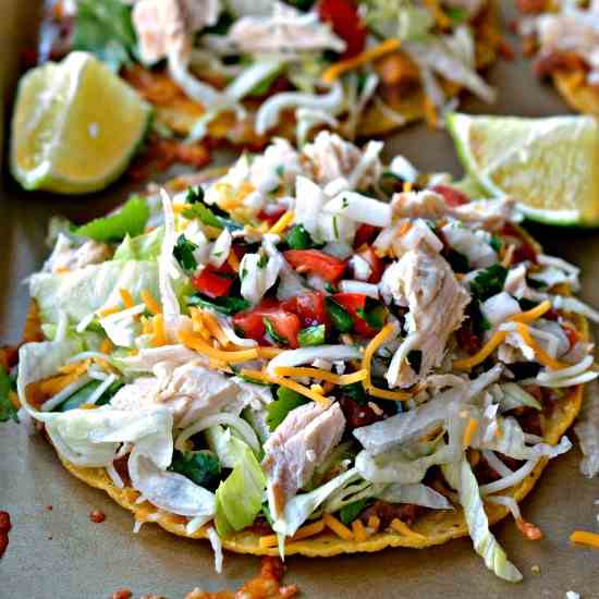 Chicken Tostadas