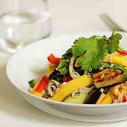 Mango, Aubergine & Soba Noodle Salad