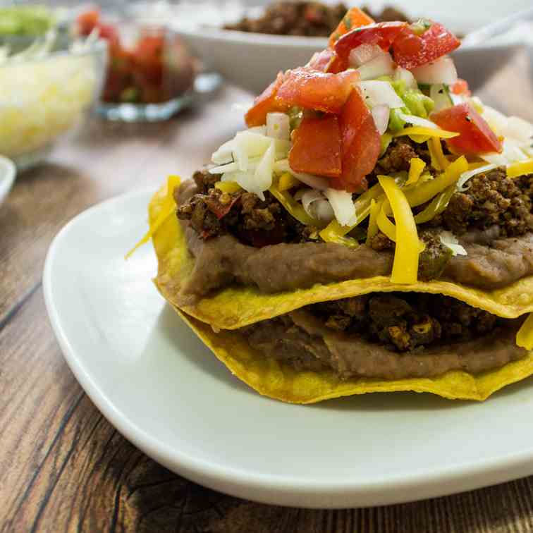 Easy Bean - Beef Tostadas