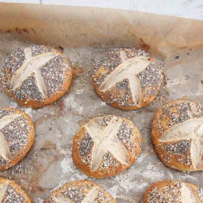 Homemade Pretzel Buns