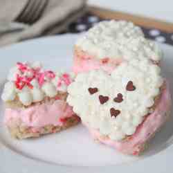 Mini Heart Ice Cream Cakes