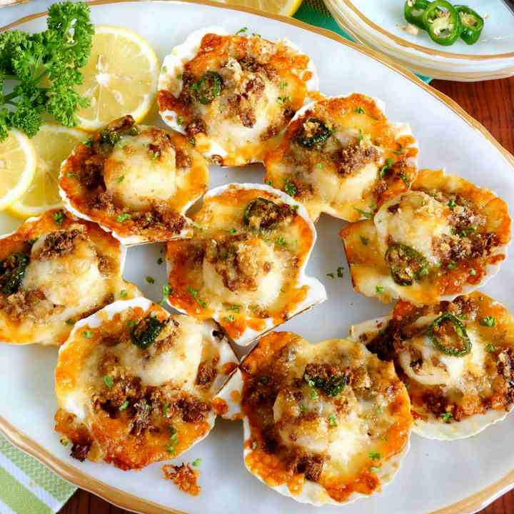 Baked Sea Scallops