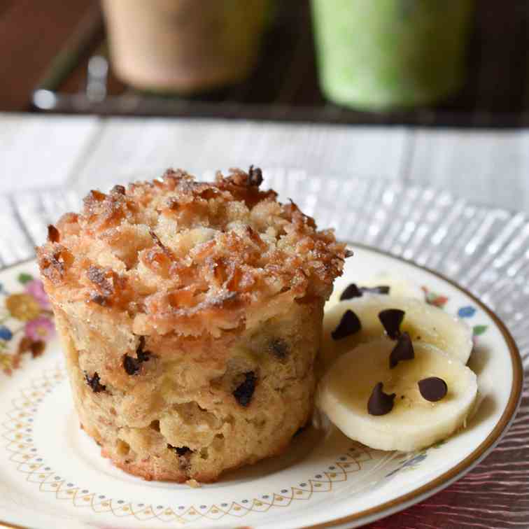 Coconut Crumb Banana Muffins