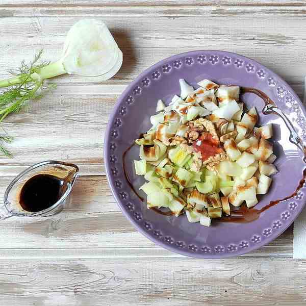 Ensalada de Hinojo, apio y manzana