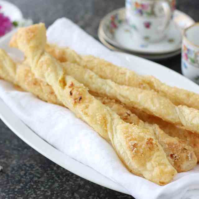 Lemon Sugar Puff Pastry Sticks