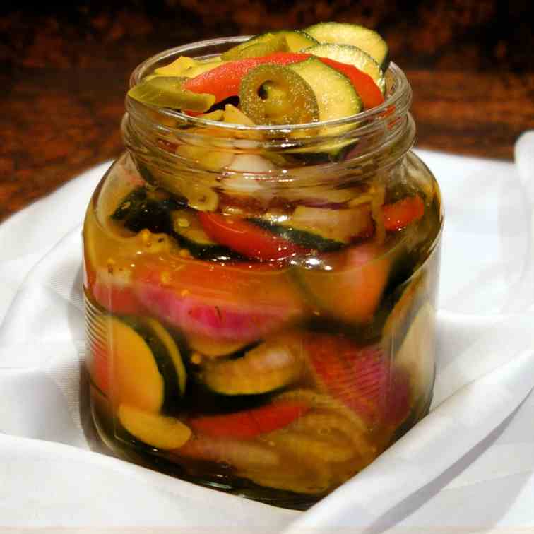 Zucchini Refrigerator Pickles