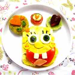 spongebob omelette rice