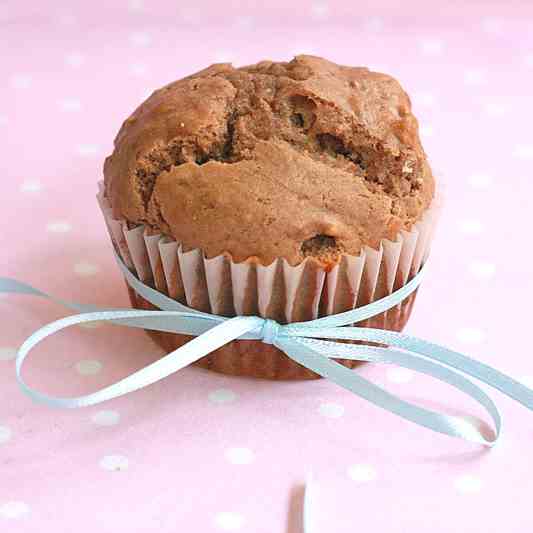 Chocolate Peanut Butter Banana Muffins