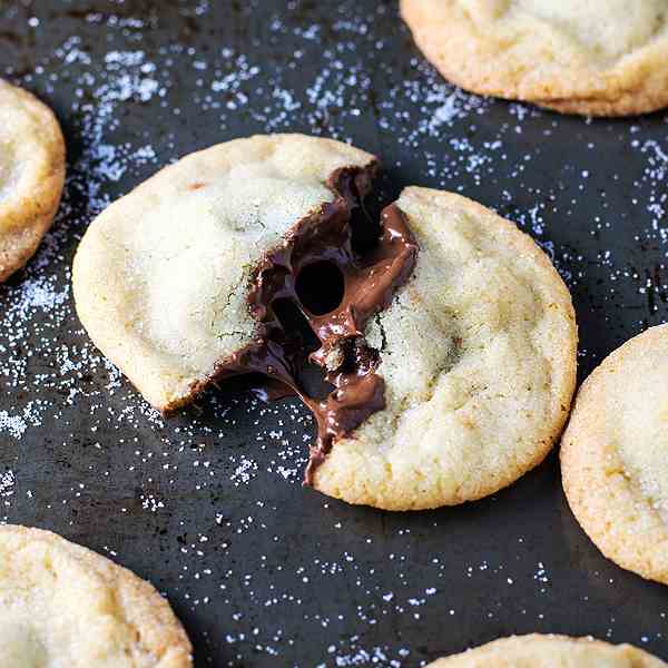 Nutella Stuffed Sugar Cookies