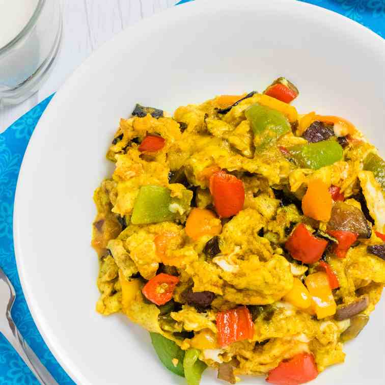 Veggie Scrambled Eggs