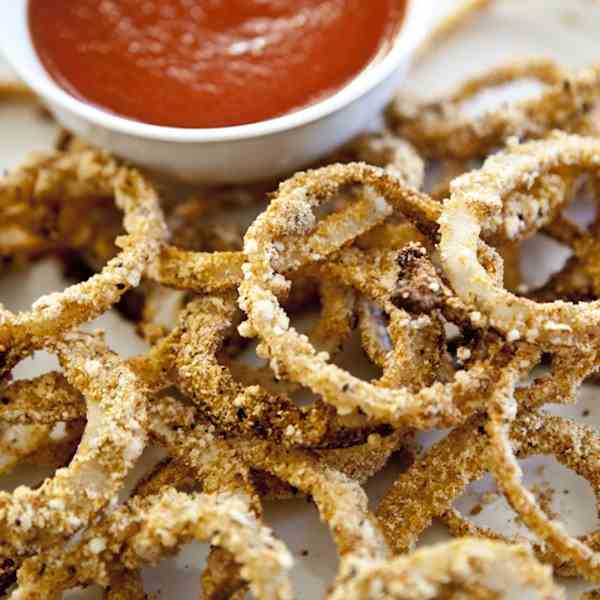 Healthy Baked Onion Rings (V & GF)
