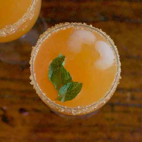 Orange, ginger - mint mocktails