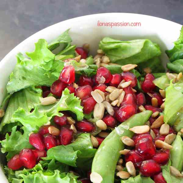 Pomegranate Sunflower Seeds Salad