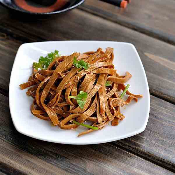 Shredded Marinated Tofu with Sauce