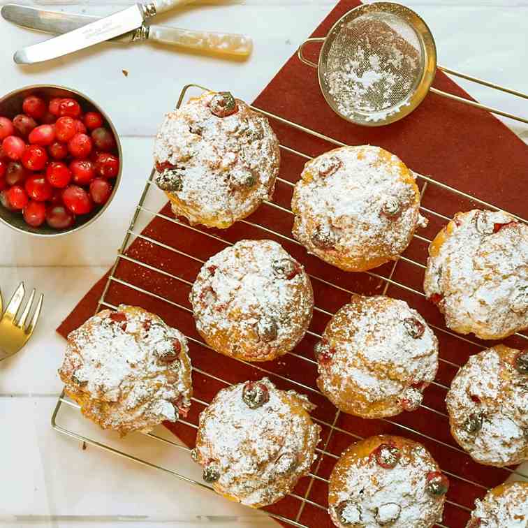 Cranberry - White Chocolate Muffins