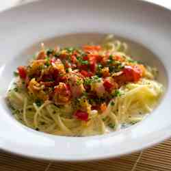 Spaghetti Carbonara with Paprika