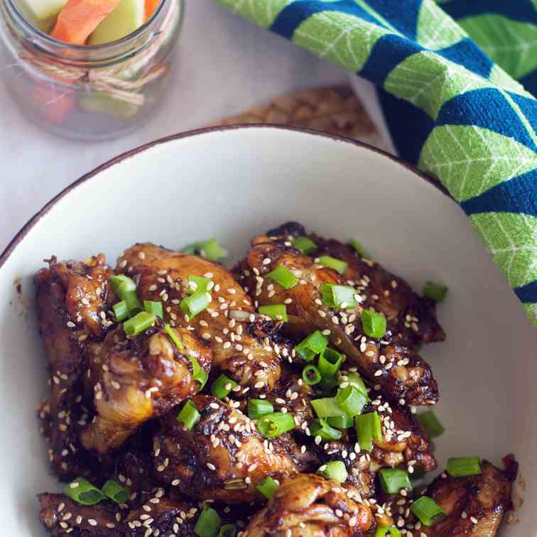 Sticky Asian Balsamic Wings