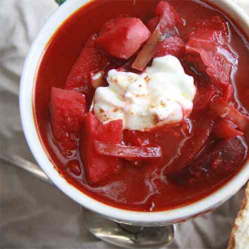 Roast Beet Borscht