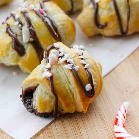 Chocolate Peppermint Croissants