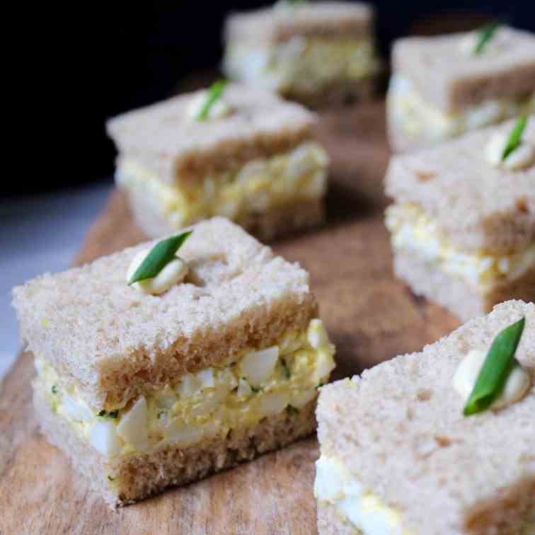 Egg Salad Tea Sandwiches