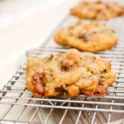 Toffee Chocolate Pretzel Cookies