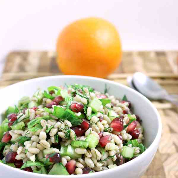Barley and Pomegranate Salad