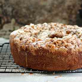 Caramel Apple Sour Cream Coffee Cake