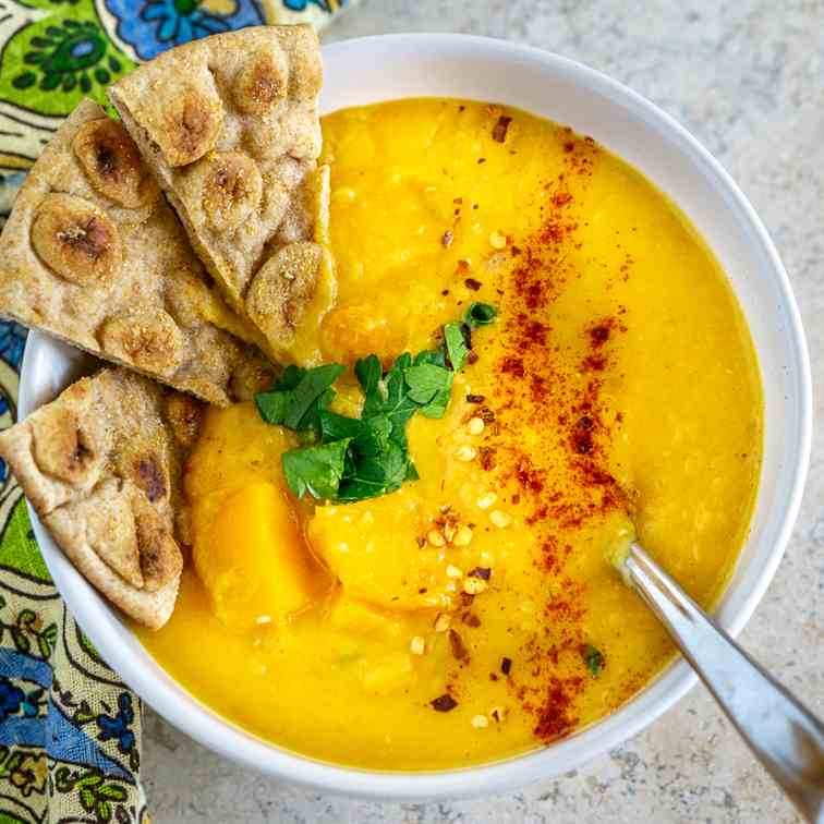 Lentil Butternut Squash Soup