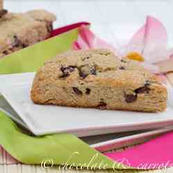 Whole Wheat Chocolate Chip Scones