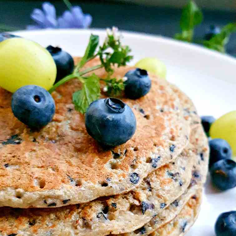 Blueberry pancakes